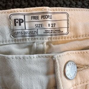 Free People White Jeans